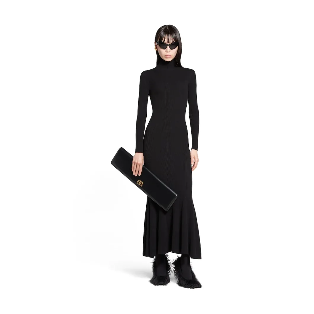 Abito Midi da Donna in Nero