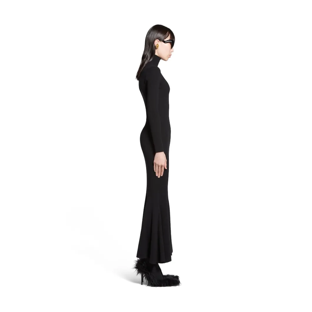 Abito Midi da Donna in Nero
