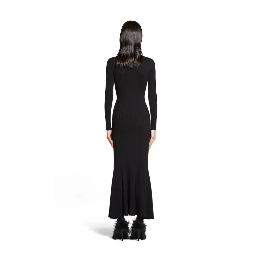 Abito Midi da Donna in Nero