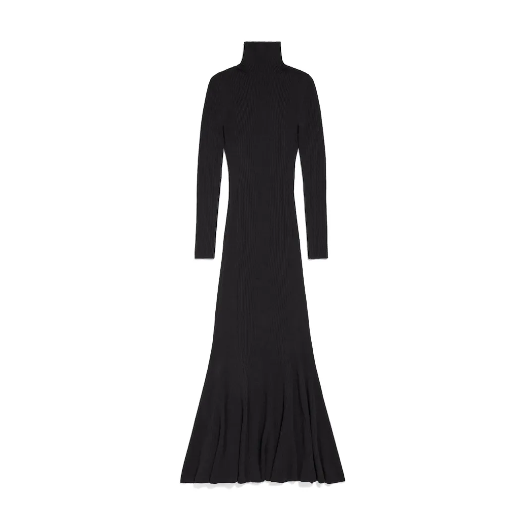 Abito Midi da Donna in Nero