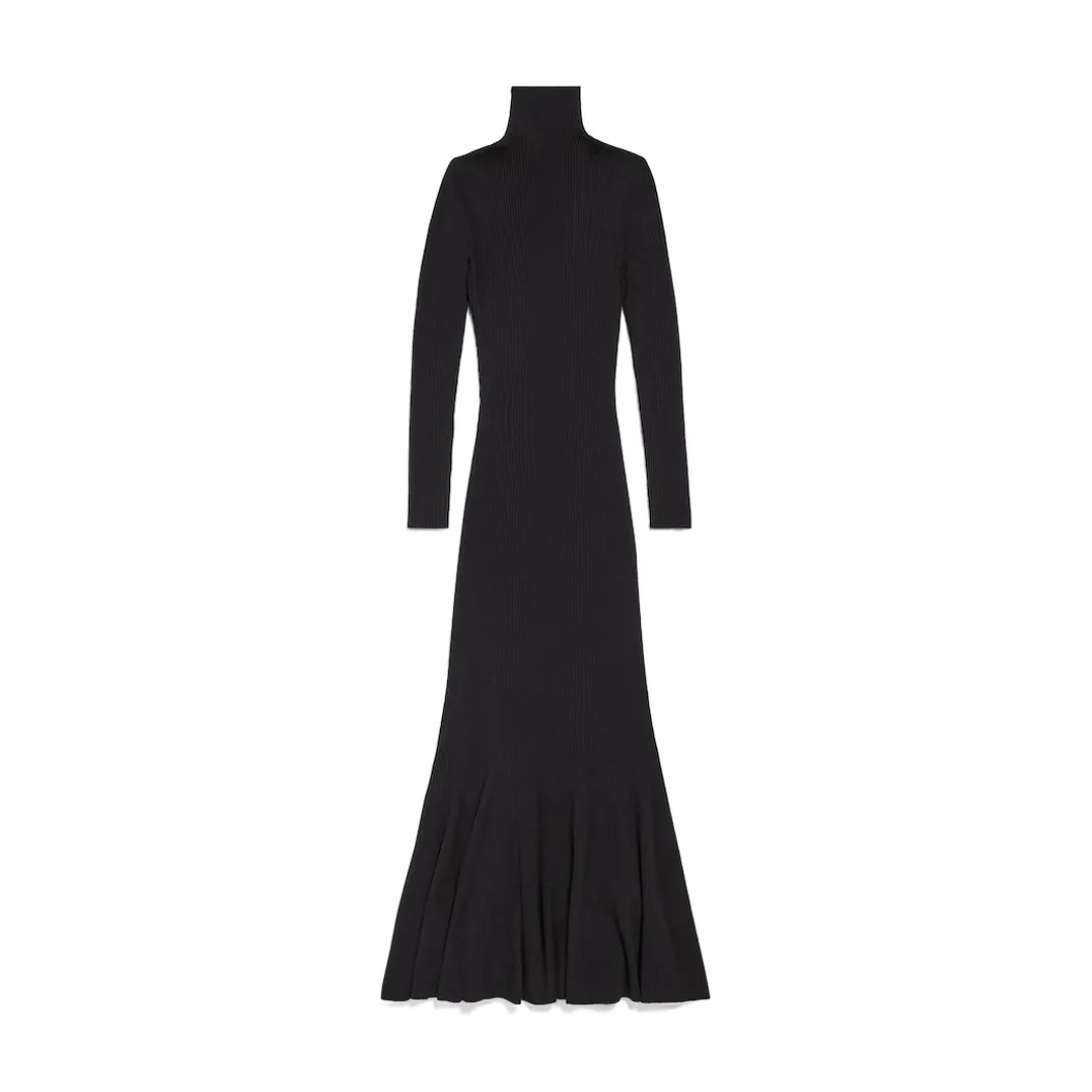 Abito Midi da Donna in Nero