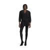 Abito Mini Con Scollo A V da Donna in Nero