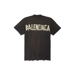 Abito Stile T-shirt Tape Type da Donna in Grigio Scuro