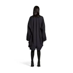 Abito Vareuse A Maniche Lunghe Upcycled da Donna in Navy Scuro