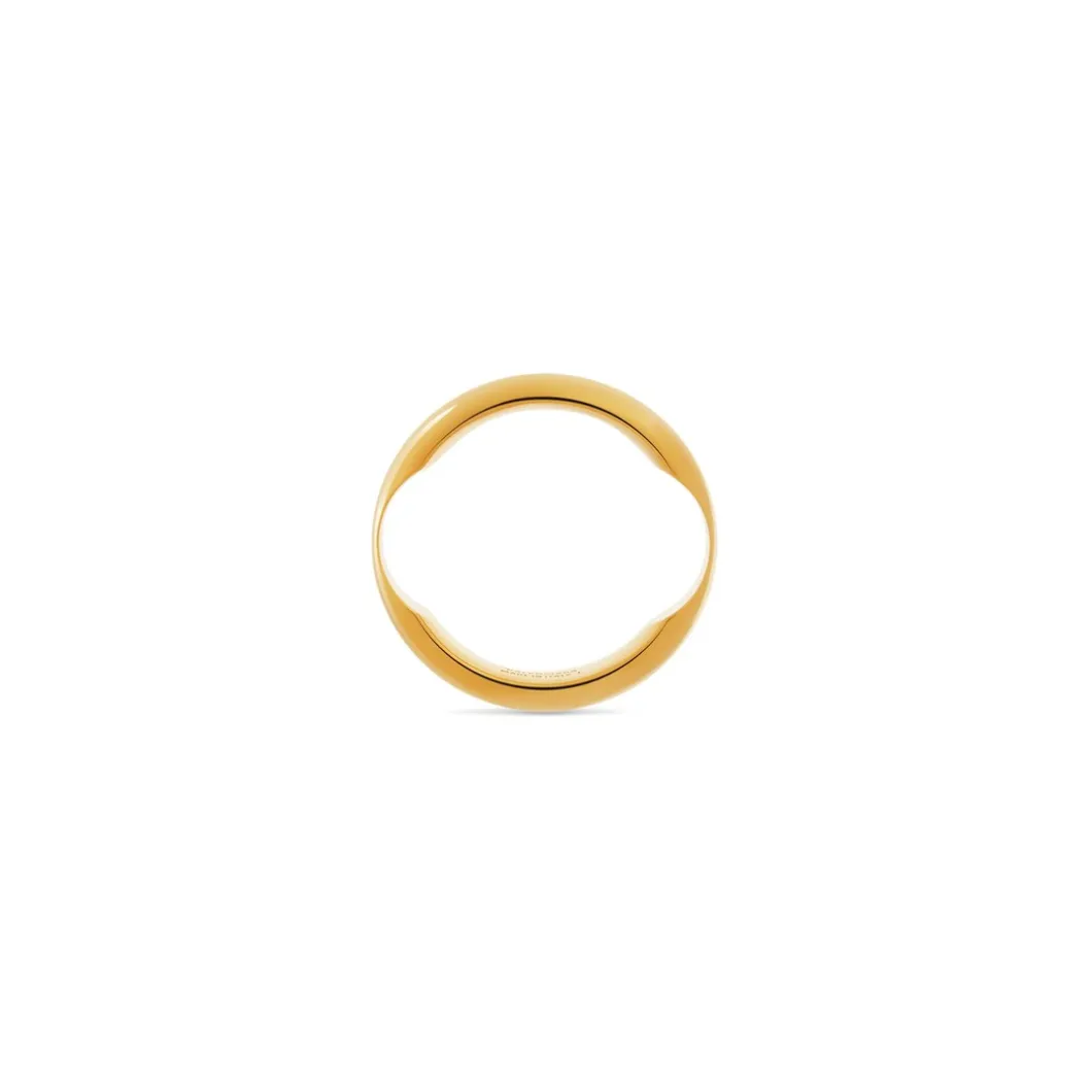 Anello A Fascia Maxi da Donna in Oro