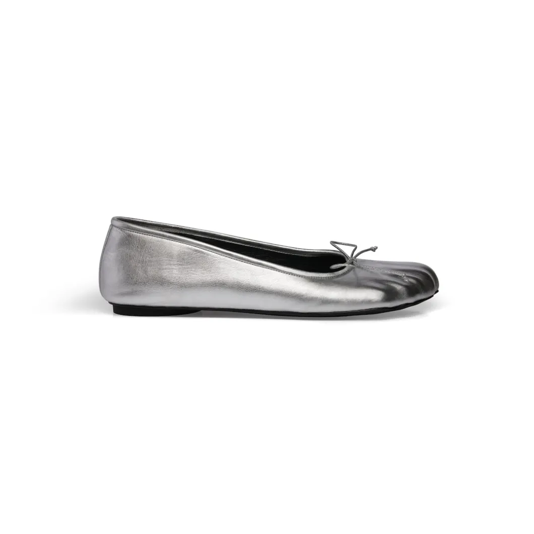 Ballerine Anatomic Metallizzate da Donna in Argento
