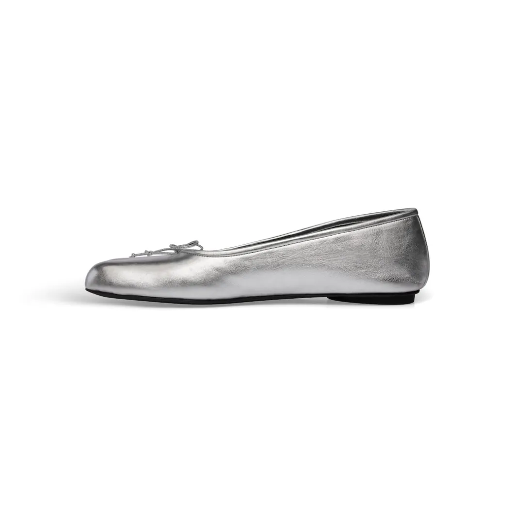 Ballerine Anatomic Metallizzate da Donna in Argento