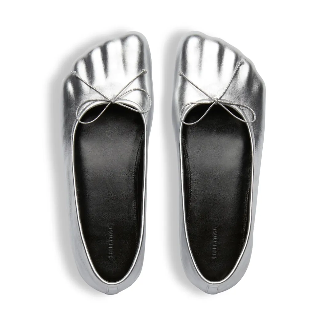 Ballerine Anatomic Metallizzate da Donna in Argento