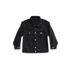 Bambini - Giacca Balenciaga Oversize in Nero D&eacute;lav&eacute;