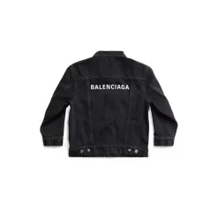 Bambini - Giacca Balenciaga Oversize in Nero D&eacute;lav&eacute;