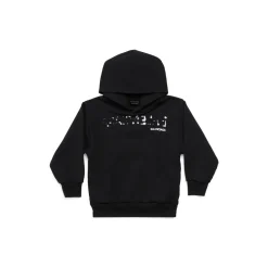 Bambini - Hoodie Hand-drawn Balenciaga in Nero
