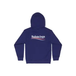 Bambini - Hoodie Political Campaign Con Cerniera in Blu Cielo