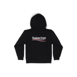 Bambini - Hoodie Political Campaign Con Cerniera in Nero