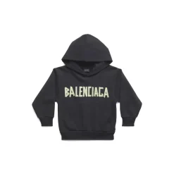 Bambini - Hoodie Tape Type in Nero Délavé