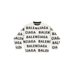 Bambini - Pullover Bal Horizontal Allover in Bianco/nero