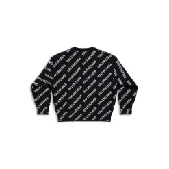 Bambini - Pullover Bal Horizontal Allover in Nero