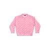 Bambini - Pullover Mini Allover Logo in Rosa