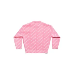 Bambini - Pullover Mini Allover Logo in Rosa