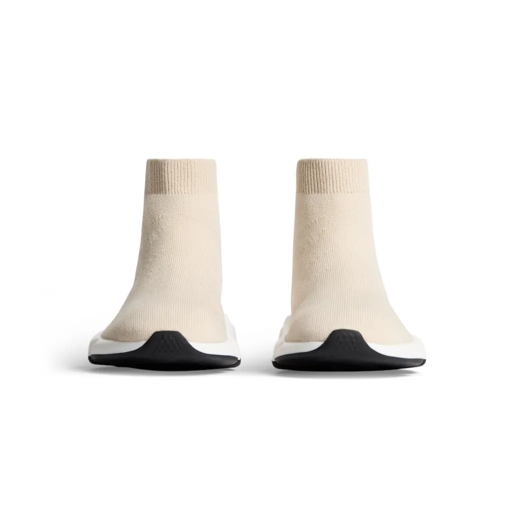 Bambini - Sneaker Speed In Maglia Riciclata in Beige Chiaro