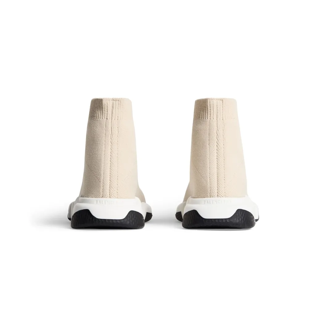 Bambini - Sneaker Speed In Maglia Riciclata in Beige Chiaro