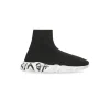 Bambini - Sneakers Speed Graffiti In Maglia Riciclata  in Nero