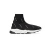 Bambini - Sneakers Speed In Maglia Riciclata Con Allover Logo Riflettente  in Nero