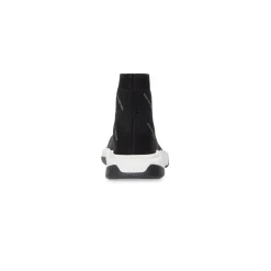 Bambini - Sneakers Speed In Maglia Riciclata Con Allover Logo Riflettente  in Nero