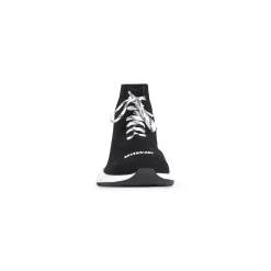 Bambini - Sneakers Speed Lace-up In Maglia Riciclata in Nero