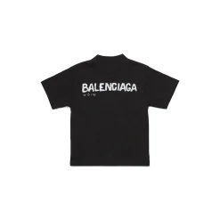 Bambini - T-shirt Hand-drawn Balenciaga in Nero