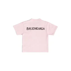Bambini - T-shirt Hand-drawn Balenciaga in Rosa