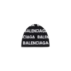 Berretto Bal Horizontal Allover in Nero