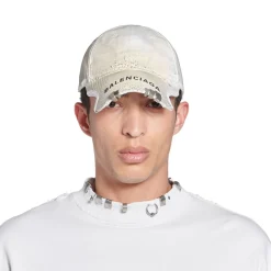 Berretto Balenciaga in Bianco/nero