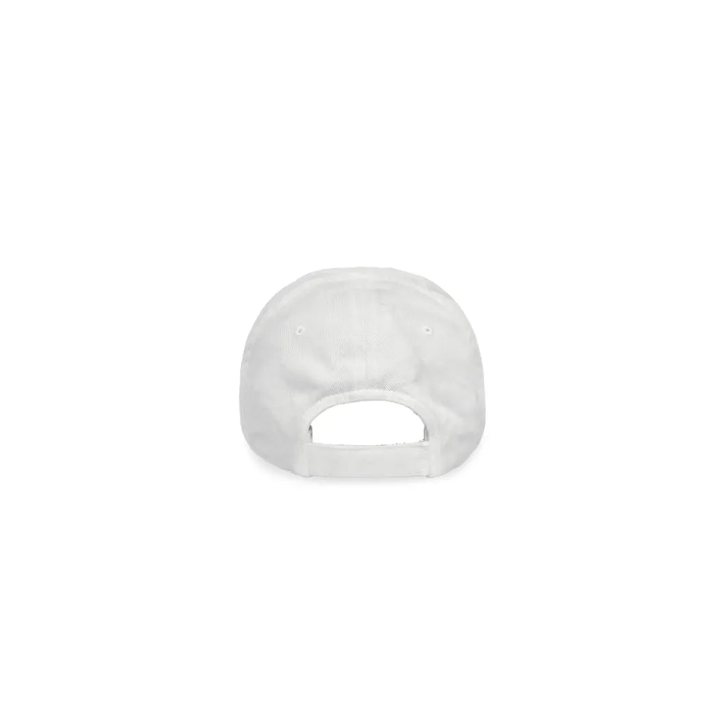 Berretto Double Logo in Bianco
