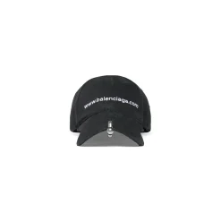 Berretto Front Piercing Bal.com in Nero Délavé