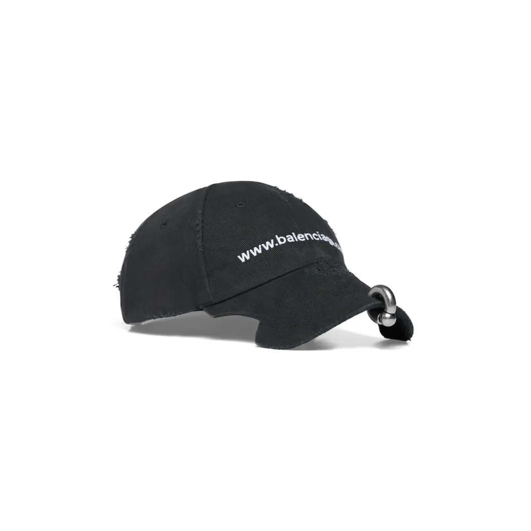 Berretto Front Piercing Bal.com in Nero Délavé
