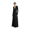 Body Con Scollo A V da Donna in Nero