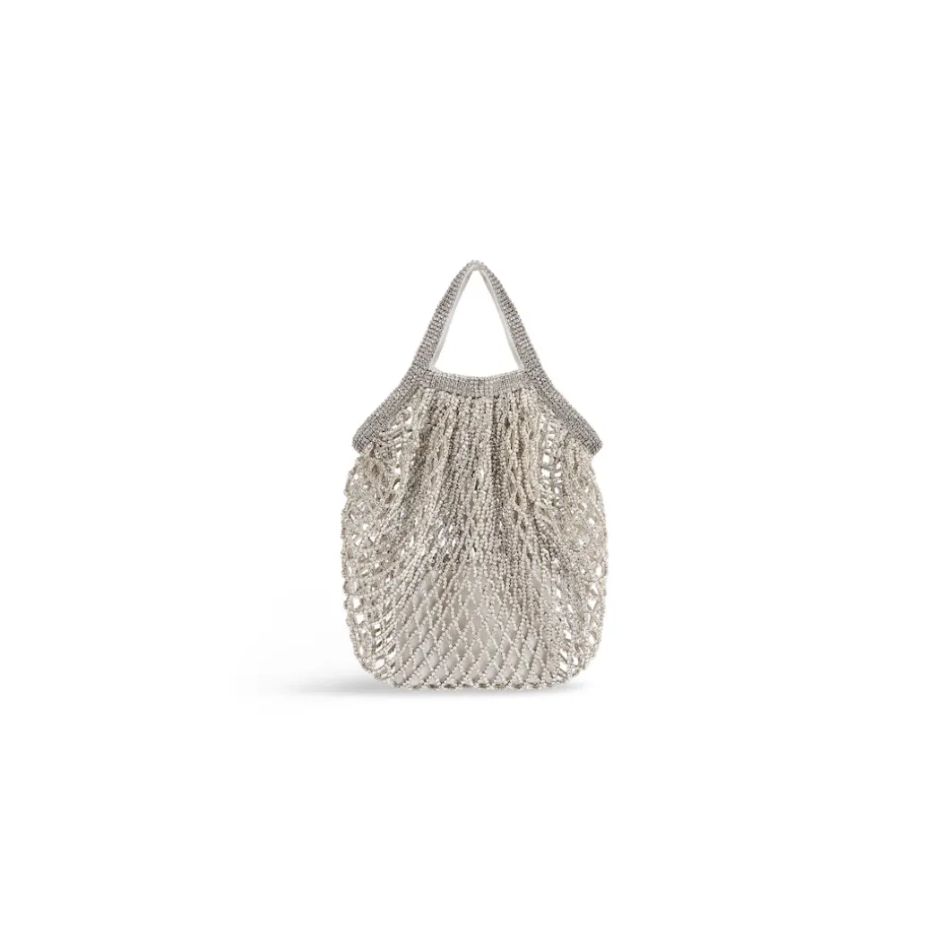 Borsa 24/7 Piccola Con Strass da Donna in Argento