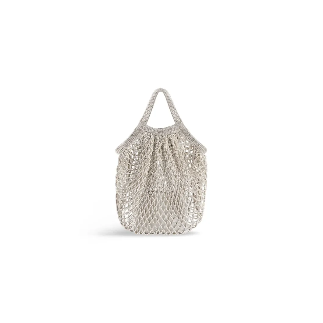 Borsa 24/7 Piccola Con Strass da Donna in Argento
