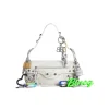Borsa A Tracolla Le Cagole Piccola Effetto Used Con Charm  da Donna in Bianco