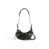 Borsa A Tracolla Le Cagole Xs Con Strass da Donna in Nero