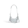 Borsa A Tracolla Le Cagole Xs In Denim Con Strass  da Donna in Azzurro