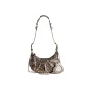 Borsa A Tracolla Le Cagole Xs Metallizzata Con Stampa Leopardata  da Donna in Marrone
