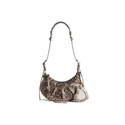 Borsa A Tracolla Le Cagole Xs Metallizzata Con Stampa Leopardata  da Donna in Marrone