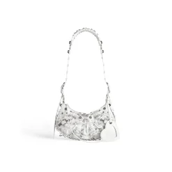 Borsa A Tracolla Le Cagole Xs Con Spille Da Balia da Donna in Bianco Ottico