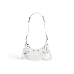 Borsa A Tracolla Le Cagole Xs Con Strass da Donna in Bianco