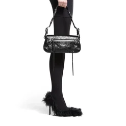 Borsa A Tracolla Le Cagole Piccola da Donna in Nero