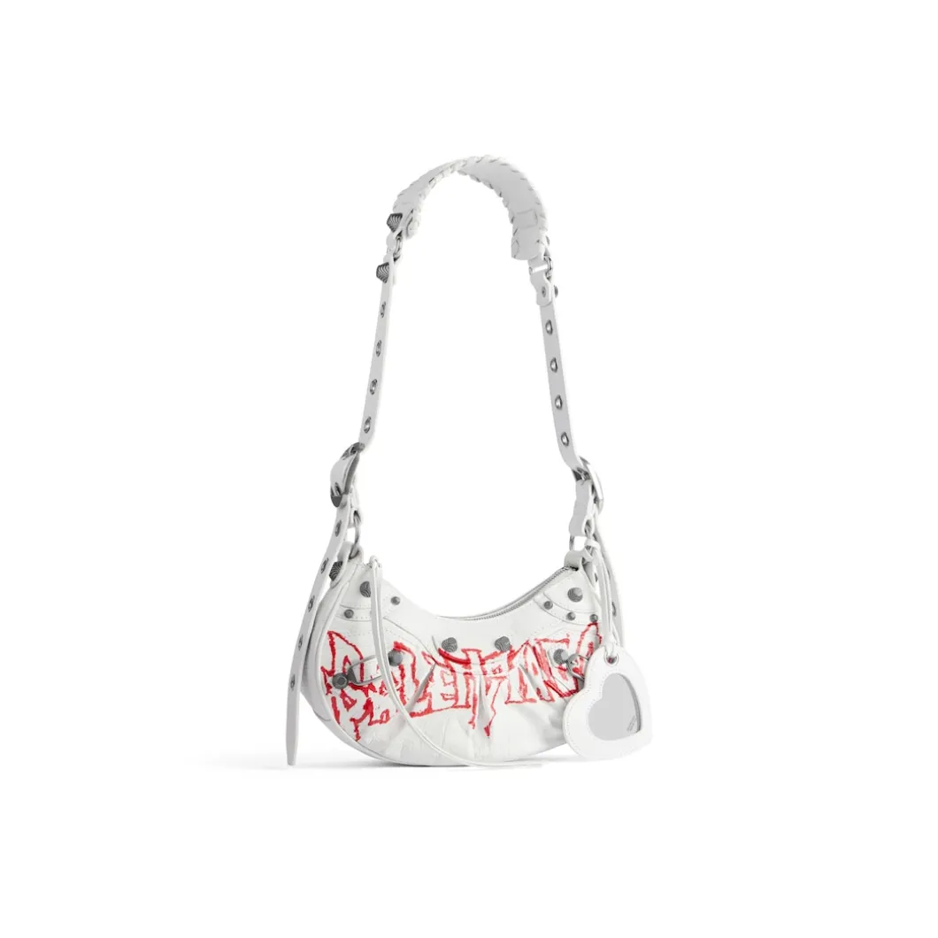 Borsa A Tracolla Le Cagole Xs Diy Metal da Donna in Bianco