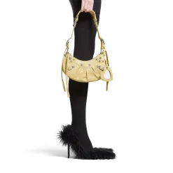 Borsa A Tracolla Le Cagole Xs da Donna in Giallo Chiaro