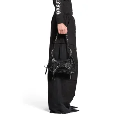 Borsa A Tracolla Le Cagole Xs Con Corsetto  da Donna in Nero