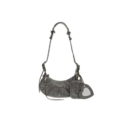 Borsa A Tracolla Le Cagole Xs Con Strass  da Donna in Grigio